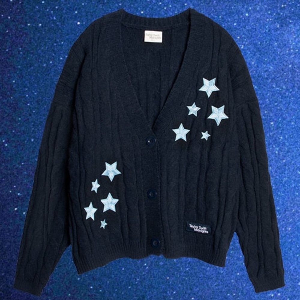 Taylor Swift Deep Blue Crewneck Sweater